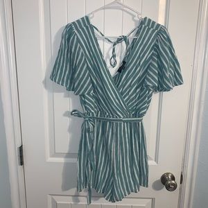 Stripe Short romper